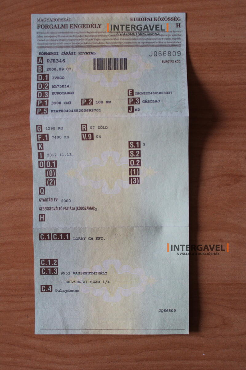 Teherautó - IVECO 45