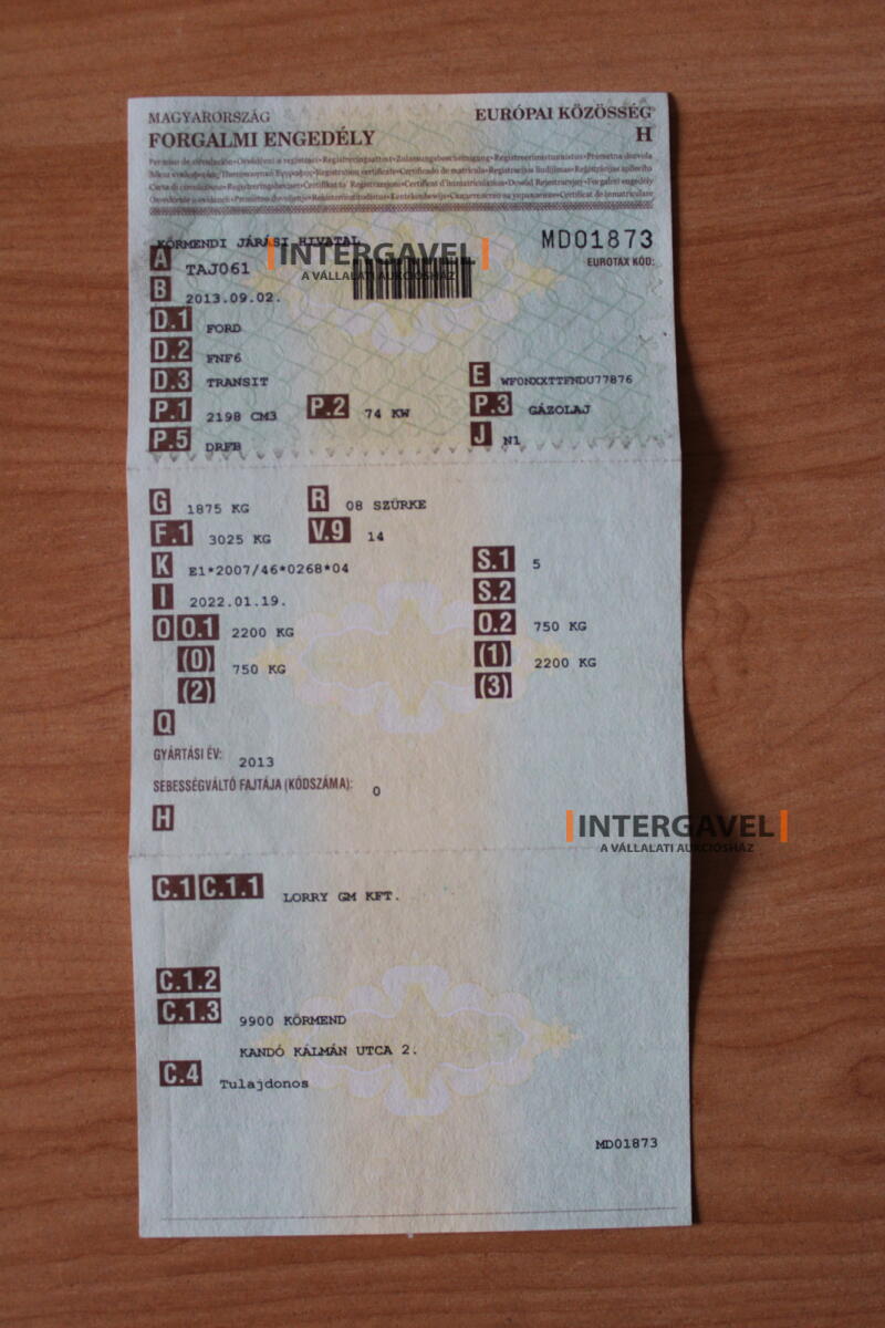 Kisteherautó - Ford 16