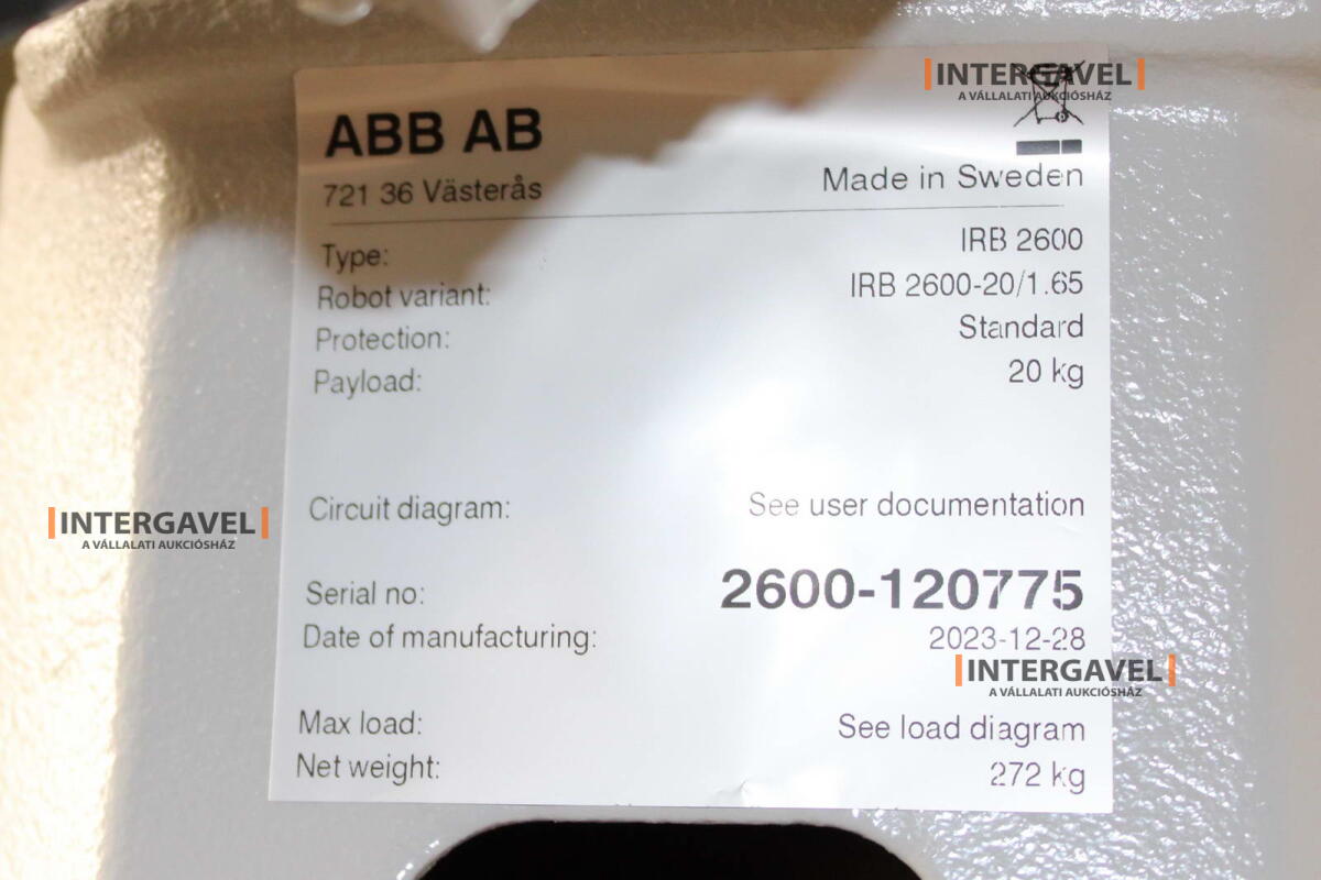 Robot - ABB; IRB 2600 4