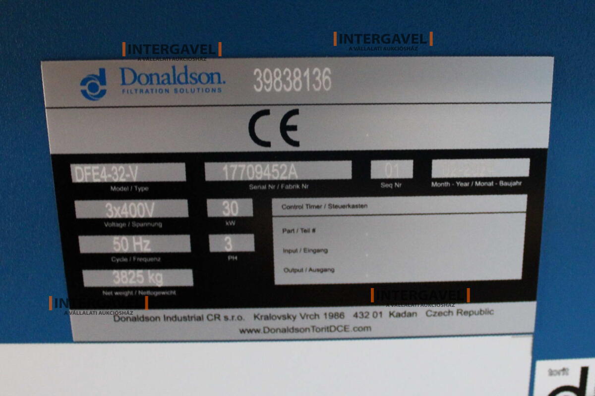 Exhaust unit - Donaldson, DFE4-32-V 2