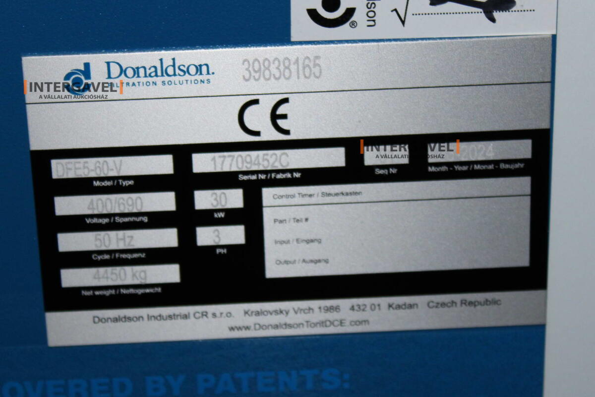 Exhaust unit - Donaldson, DFE5-60-V 2
