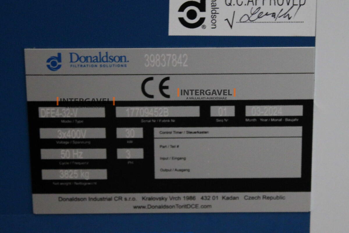 Exhaust unit - Donaldson, DFE4-32-V 2