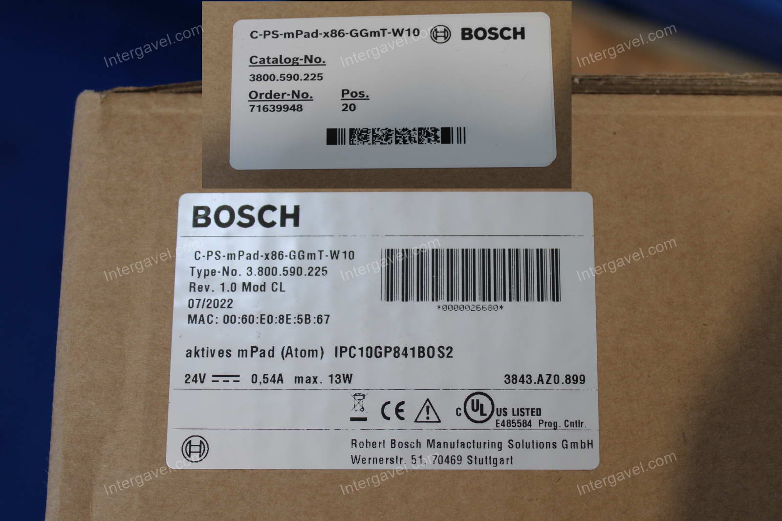 Bosch kezelőpanel, Beckhoff  és egyéb alkatrészek