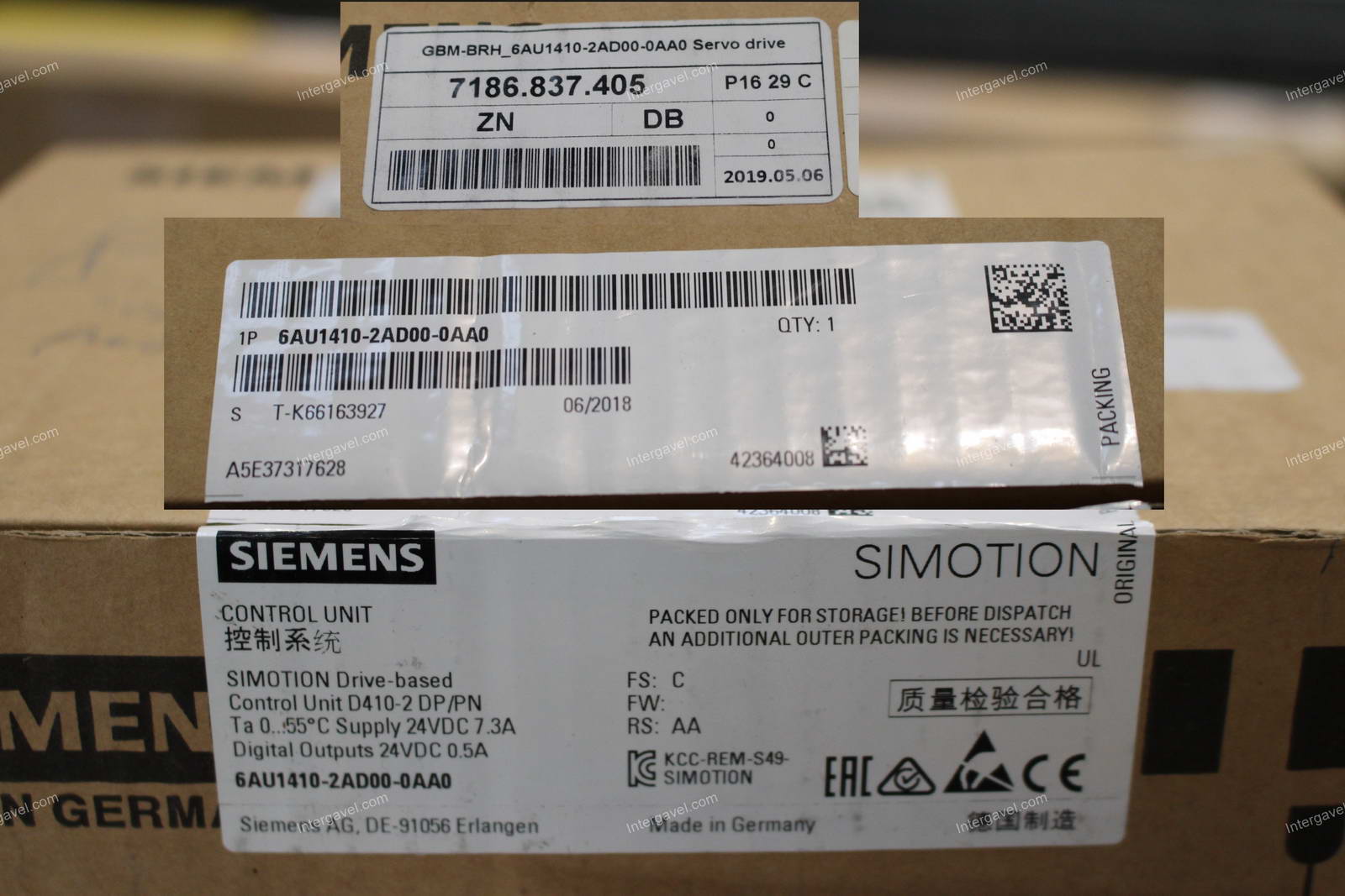 Vezérlő - Siemens, 1P 6AU1410-2AD00-0AA0 és memóriakártya