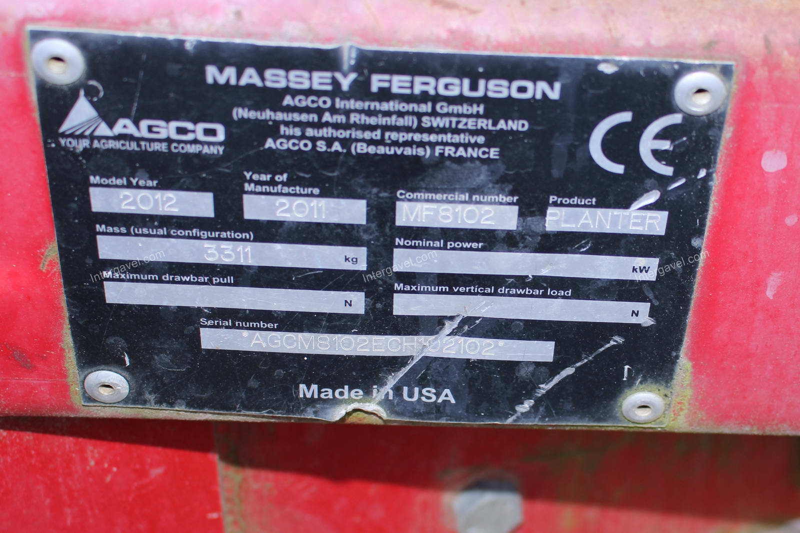 Vetőgép - Massey Ferguson, MF 8102