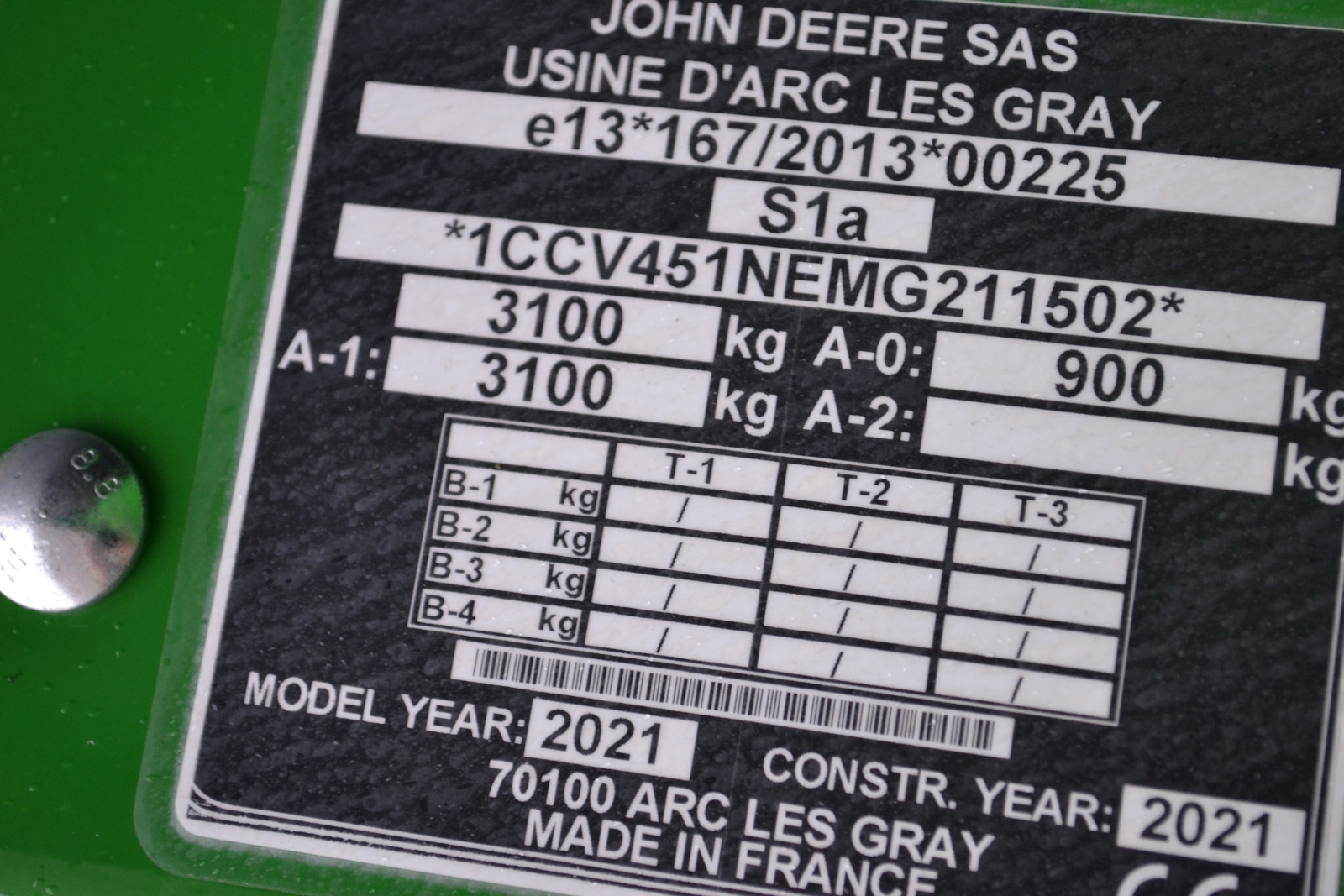 Új John Deere V451G bálázó