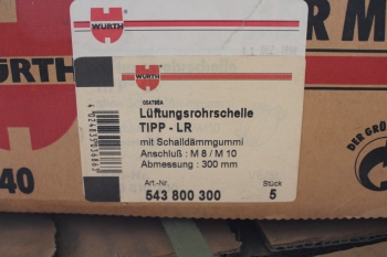 Würth gumis légtechnikai csőbilincs, átmérő: 300mm